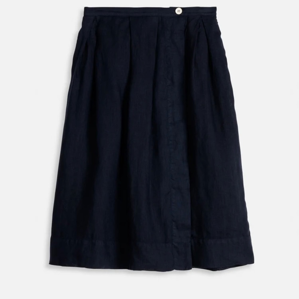Alex Mill Kelsey midi skirt navy cotton large